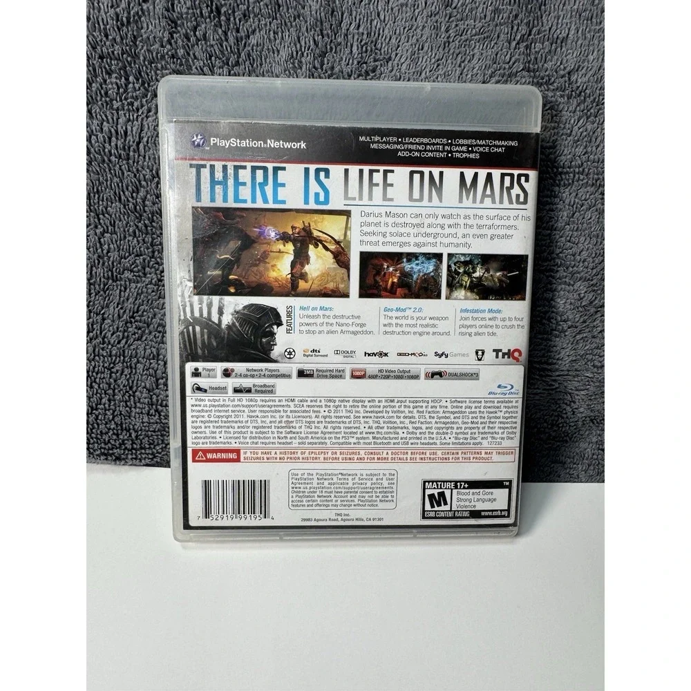 Red Faction: Armageddon (Sony PlayStation 3, 2011)